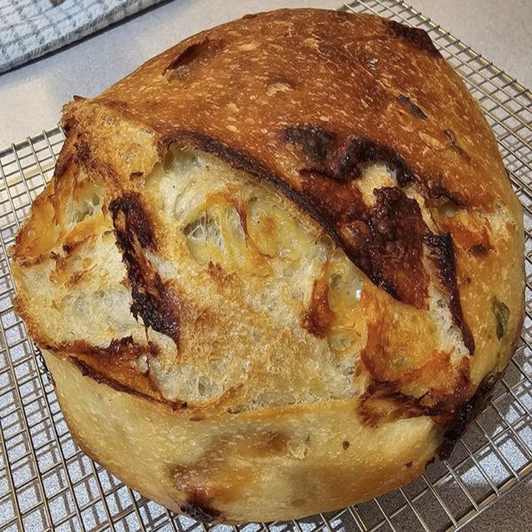 Jalapeno Cheddar Sourdough Bread